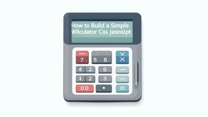 Featured image: Professional featured image for: How to Build a Simple Calculator With JavaScript. Clean editorial i