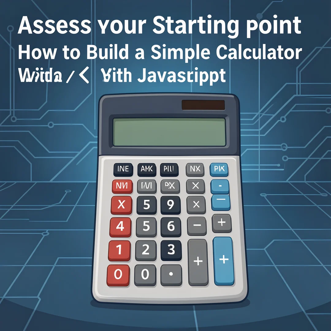 Step 2: Illustration for step: Assess your starting point related to How to Build a Simple Calculator With J
