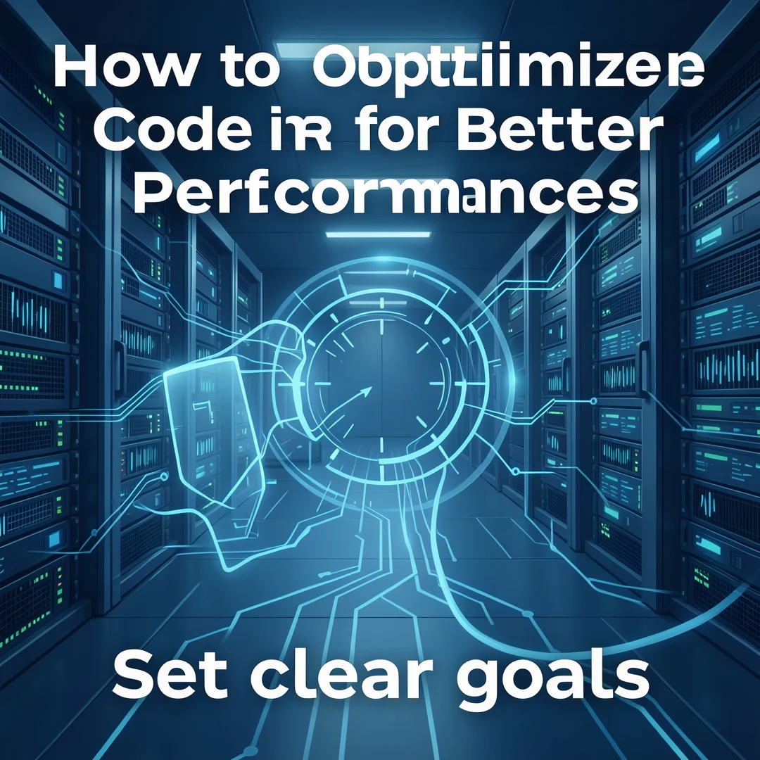 Step 3: Illustration for step: Set clear goals related to How to Optimize Code for Better Performance, profe