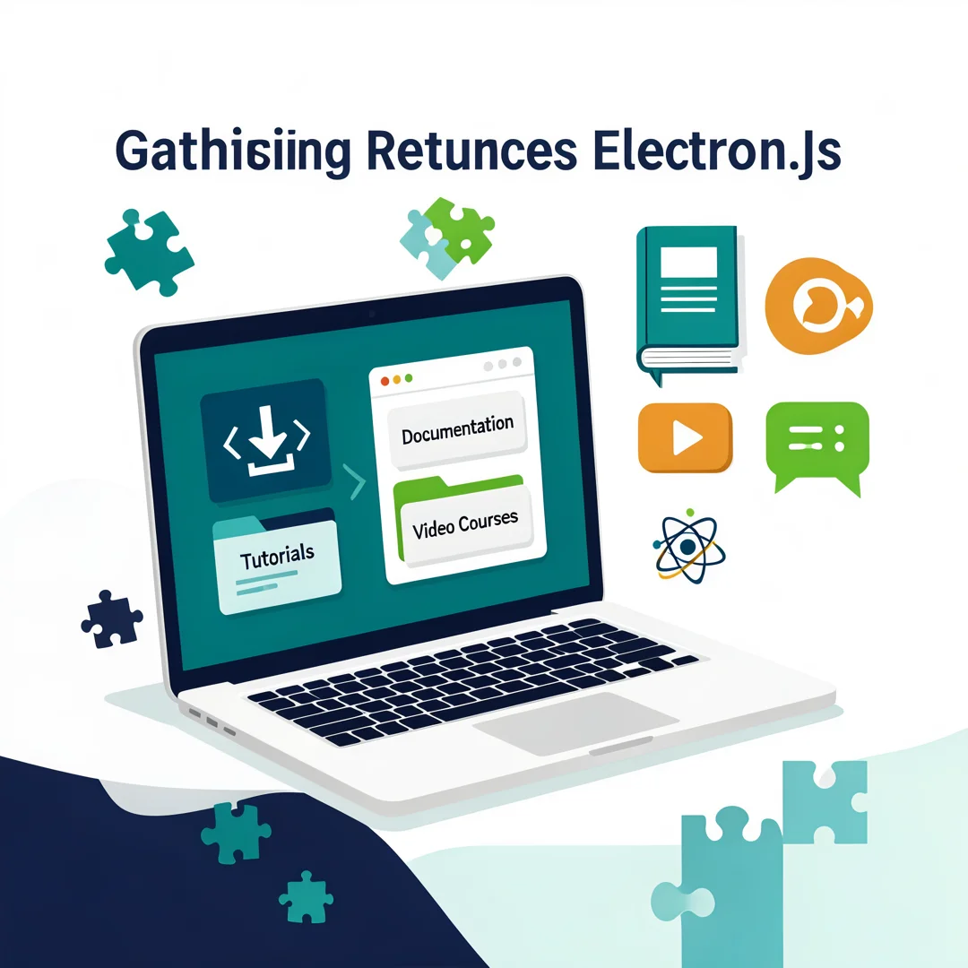 Step 4: Illustration for step: Gather necessary resources related to What Is Electron.js and How Can You Bui