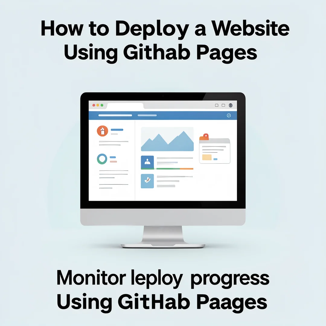 Step 6: Illustration for step: Monitor your progress related to How to Deploy a Website Using GitHub Pages,